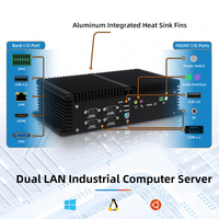 Ordinateur industriel sans ventilateur embarqué RS232 RS485 Intel Core i5 i7, appareil de calcul en périphérie, hôte de signalisation numérique avec GPIO, mini PC