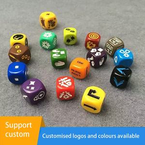 FACCUB Özel Logo Baskılı Kalıplanmış Çok Yüzlü Reçine 16mm Masa Oyunu Hikaye Zarları - Product Image 5