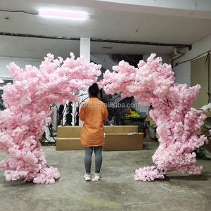 A57 grande esterno 10ft fiore di ciliegio artificiale albero decorazione fiore arco rosa fiore di ciliegio arco per la decorazione di matrimoni - Product Image 5