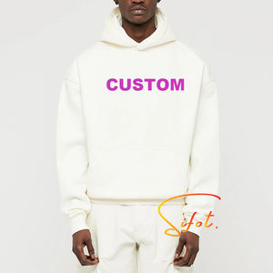 Sifot – Nouveaux sweats à capuche personnalisés en polyester/coton avec logo imprimé en relief, vierges, épais, pour l'automne, ODM 500g - Product Image 1