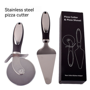 Thép không gỉ bánh pizza pho mát scooper bánh Pizza <span class=keywords><strong>Cutter</strong></span> Knife ROTARY <span class=keywords><strong>Cutter</strong></span> Knife Cookie <span class=keywords><strong>cutter</strong></span> bánh nướng công cụ - Product Image 2