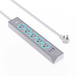 مقبس طاقة <span class=keywords><strong>5</strong></span> منافذ مع مفتاح وإضاءة محيطة حاصل على شهادة ETL/UL/FCC بنمط جديد سلك <span class=keywords><strong>5</strong></span> أقدام محمول في الولايات المتحدة الأمريكية/أمريكا - Product Image 5