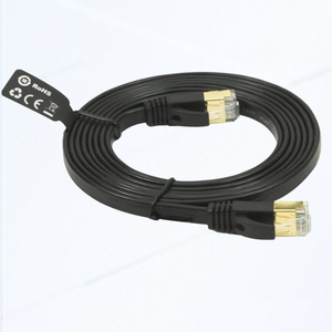 Câble de raccordement réseau CAT 8 SFTP en cuivre <span class=keywords><strong>double</strong></span> blindage personnalisé CE RoHS avec connecteur <span class=keywords><strong>RJ45</strong></span> plaqué or - Product Image 2