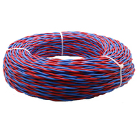 Cable de Cobre Puro Trenzado RVS de 2 Hilos, 0.75 mm, 10 mm, 15 mm, 25 mm; Resistente al Fuego; Cable para Lámparas; Cable Doméstico