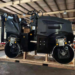 Rullo Vibrante Stradale a Doppio Tamburo da 2 Tonnellate, Macchina Compattatrice per Asfalto e Calcestruzzo da 1 Tonnellata, Rullo Compattatore da 330kg-540kg - Product Image 3