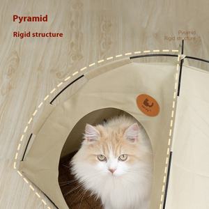 Casa de Campaña Triangular Portátil y Removible para Gatos, Impermeable y Transpirable, para Exteriores - Product Image 3