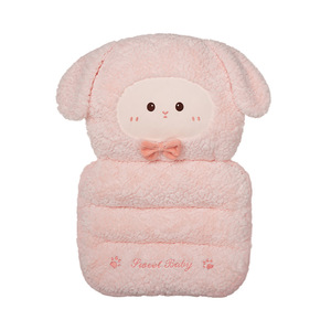 Coussin de siège de voiture en peluche motif dessin animé mignon, épais et chaud pour l'hiver, pièce unique décorative pour siège avant - Product Image 4