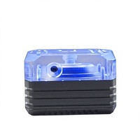 OCOCOO Pompe de refroidissement liquide pour PC avec réservoir, roulement en céramique silencieux, refroidisseur liquide de bureau pour jeux, réservoir intégré, boîtier rouge