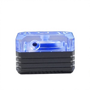 OCOCOO Pompe de refroidissement liquide pour <span class=keywords><strong>PC</strong></span> avec réservoir, roulement en céramique <span class=keywords><strong>silencieux</strong></span>, refroidisseur liquide de bureau pour jeux, réservoir intégré, boîtier rouge - Product Image 1