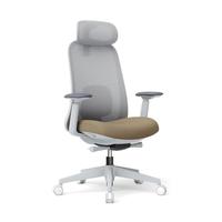 Chaise de bureau moderne avec dossier en filet, hauteur réglable, support lombaire, accoudoirs 4D, pivotante, ergonomique, adaptée au bureau à domicile