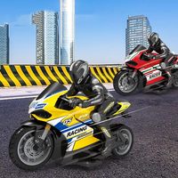 Voiture télécommandée sans fil à quatre voies pour course à grande vitesse, jouet électrique à quatre vitesses télécommandé pour moto