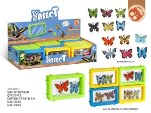 Jouet STEM <span class=keywords><strong>pour</strong></span> l'apprentissage scientifique préscolaire, <span class=keywords><strong>collection</strong></span> d'<span class=keywords><strong>insectes</strong></span>, boîte de présentation, cadre photo, cadeau ludique sur le thème de la nature et des <span class=keywords><strong>insectes</strong></span> - Product Image 3