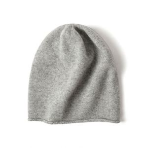Wholesale Slouch Cashmere Wool Winter <b>Hat</b> Autumn Knitted Beanie <b>Hat</b> - Product Image 3