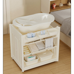 Fasciatoio Stabile per Neonati con Capacità di Carico di 75 kg, Tavolo da Bagno e Lettino per Neonati - Product Image 2