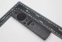 Remote Kontrol Nirkabel BT 2.4GHz RF yang Dapat Disesuaikan, Kode Bergulir, Smart TV Android Box, Tahan Air, 12 Tombol, Logam Digital
