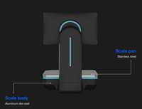 Balance de détail IA personnalisée COMPAX ET7 OEM/ODM avec caméra 200M, plage 6/15kg, interface utilisateur/logo sur mesure, compatible impression soie, système DMS, noire