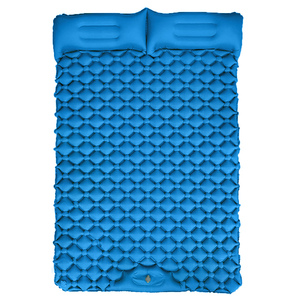 Matelas <span class=keywords><strong>de</strong></span> <span class=keywords><strong>couchage</strong></span> double ultraléger, imperméable, gonflable, avec pompe à pied intégrée, portable, pour le camping, la randonnée, les voyages - Product Image 1