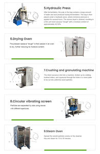 Usine de transformation du manioc, prix de la machine de séchage du manioc, équipement de râpage du manioc, produits céréaliers automatiques en acier inoxydable - Product Image 4