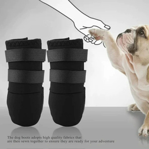 Protections pour pattes de chien, couvre-chaussons chauds et durables en tissu, pour chiens de petite, moyenne et grande taille. - Product Image 4