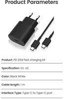 Adaptador de Corriente SKYLIGHT 25W PD Tipo-C - Carga Rápida, Salida 5V/1A, Material PC Anti-Incendios, Enchufe US/EU/UK, Ecológico