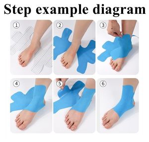 دعم الكاحل دعامة كرة القدم شعار مخصص علم الحركة الكاحل الشريط دعم الكاحل هدفين كرة القدم شعار مخصص علم الحركة الشريط العضلات - Product Image 2