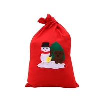 Sac de Noël 2025 pour la fête du Nouvel An, sac cadeau pour bonbons, en tissu non tissé réutilisable, imprimé UV, 20-70 cm pour une meilleure visibilité