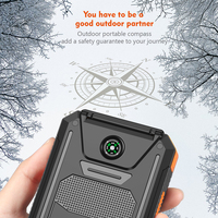 Xionel YD-886 10000mAh Chargeur USB Lampe de Poche LED Boussole Étanche Powerbank Solaire Portable Ultra Mince