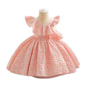 Robe de cérémonie pour filles, en coton mélangé de haute qualité, nouvelle collection 2025, pour bébé fille, princesse, bijoux - Product Image 1