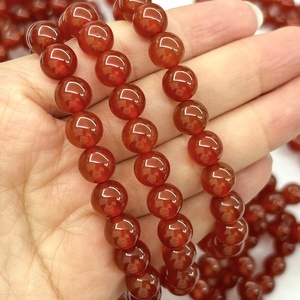 Braccialetti di cristallo di agata rossa, pietra curativa per coraggio e vitalità, gioielli fatti a mano - Product Image 2