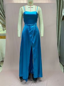 S-3XL Abito da Sera per Damigella d'Onore a Tinta Unita alla <span class=keywords><strong>Moda</strong></span> con Gonna Lunga e Spalle Scoperte - Product Image 4