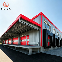 Taller de Fábrica con Estructura de Acero Prefabricada, Planta de Procesamiento Industrial con Estructura de Acero Pesado, Edificio de Almacén Metálico Personalizado