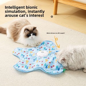 Giocattolo Girevole Automatico per <span class=keywords><strong>Gatti</strong></span>, Elettrico con <span class=keywords><strong>Suono</strong></span> Interattivo, per Esercizio Indoor e Anti-Noia per <span class=keywords><strong>Gatti</strong></span> Pigri - Yilin Pet - Product Image 4