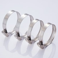Abrazadera Americana para Mangueras de Riego Agrícola, Clip Ajustable de Hierro Galvanizado para Tuberías de Bomba de Agua, Sujetador para Invernadero