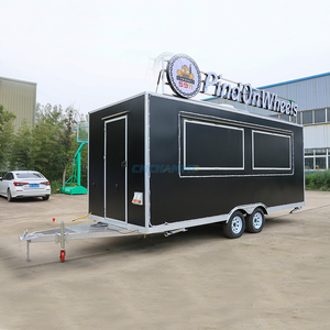 Chammp Unique Vintage Remorque de Restauration Mobile Food Truck avec Station Bonbons et Frites Cuisine Complète Barbecue au Charbon pour Utilisation Extérieure - Product Image 1