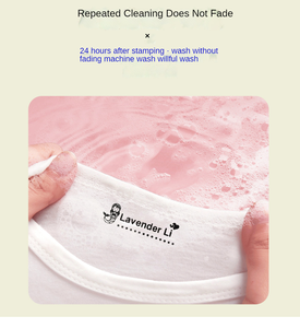 Tampons encreurs étanches pour enfants, <span class=keywords><strong>tampon</strong></span> en tissu, pour étiquettes de vêtements, jouets, dessin animé - Product Image 5