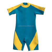 Combinaison de plongée, de surf et de natation à manches courtes en néoprène lisse Xspan avec logo personnalisé, 3 mm, fermeture éclair intégrale au dos, imperméable, anti-UV, pour garçons