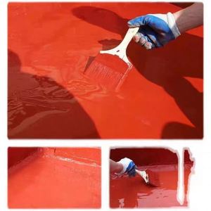Pintura Impermeable de Goma Roja Moderna, Membrana Líquida Acrílica para Acero, para Paredes, Duchas, Sótanos, Techos y Revestimientos Exteriores - Product Image 5