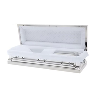 Ataúd de Estilo Europeo Personalizable OEM para Adultos, Suministro Funerario de Metal de Alta Calidad con 1 Año de Garantía, Marca de Bajo Precio