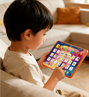 Mini machine d'apprentissage éducative musicale en anglais pour enfants - Tablette en plastique à piles avec fonctions d'apprentissage pour les 2-4 ans