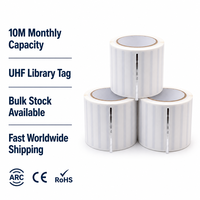 Étiquette RFID UHF 860-960 MHz, autocollant intelligent passif pour la gestion des livres et des documents de bibliothèque