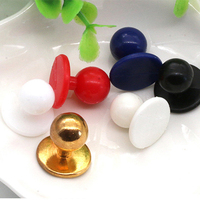 Boutons de veste de chef en nylon de haute qualité 7mm 11mm 12mm, style plat, durables, livraison rapide pour sacs