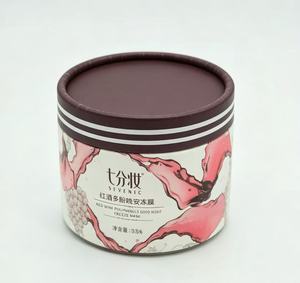 Cilindro de Cartón Corrugado Ecológico con Lámina Dorada, Tubo Personalizado para Envasado de Cremas Faciales, Perfumes y Cosméticos - Product Image 5