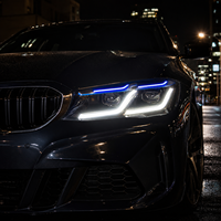 Faros Delanteros LED BK para BMW F25 X3 2010-2017, Conjunto de Proyectores Bi Xenón de Doble Lente, Luces de Circulación Diurna DRL, Actualización de Faros
