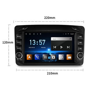 Lecteur DVD de voiture Android 11 STWEI 7 pouces, navigation GPS 4G, Bluetooth, Carplay pour Mercedes Benz Clk W203 W209 C209 Multimédia - Product Image 2