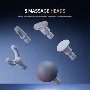 Pistola de Masaje Percusiva Manual para Tejido Profundo Fascial con 5 Cabezales de Masaje, 6 Niveles de Velocidad, Inalámbrica, para Recuperación Muscular de Cuerpo Completo - Product Image 2