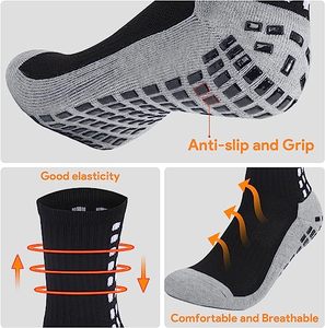 Calcetines atléticos para hombre, calcetines <span class=keywords><strong>de</strong></span> agarre con diseño <span class=keywords><strong>de</strong></span> cinta, deportes <span class=keywords><strong>de</strong></span> fútbol, fútbol profesional, pinza deportiva atlética, antideslizante, <span class=keywords><strong>Soc</strong></span> deportivo - Product Image 5