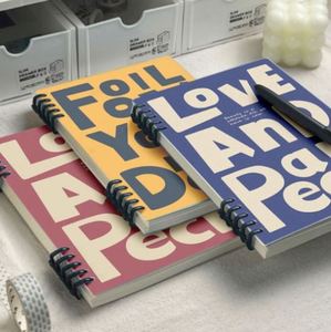 Bloc de Notas Espiral de Hojas Sueltas, Estilo Americano, A4/A5, Papel Blanco para Copiar, con Cubierta de PP, para Estudiantes - Product Image 1