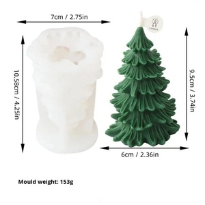 แม่พิมพ์เทียนซิลิโคนรูปต้นคริสต์มาสซีดาร์ ซีรีส์ TangChu สำหรับทำของตกแต่งอโรมาเธอราพีในวันคริสต์มาส สไตล์โมเดิร์น - Product Image 6