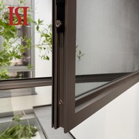 Ventana Corredera de Aluminio GAMAY de Alta Gama, Resistente a Huracanes, con Vidrio, Acero Inoxidable, Barandilla Antiviento y Sistema de Drenaje Francés