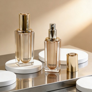 Ensemble d'emballages cosmétiques 30ml 50ml 100ml 120ml, flacon et boîte, pot à crème transparent 15g 30g 50g pour crème pour les yeux, crème pour le visage - Product Image 5